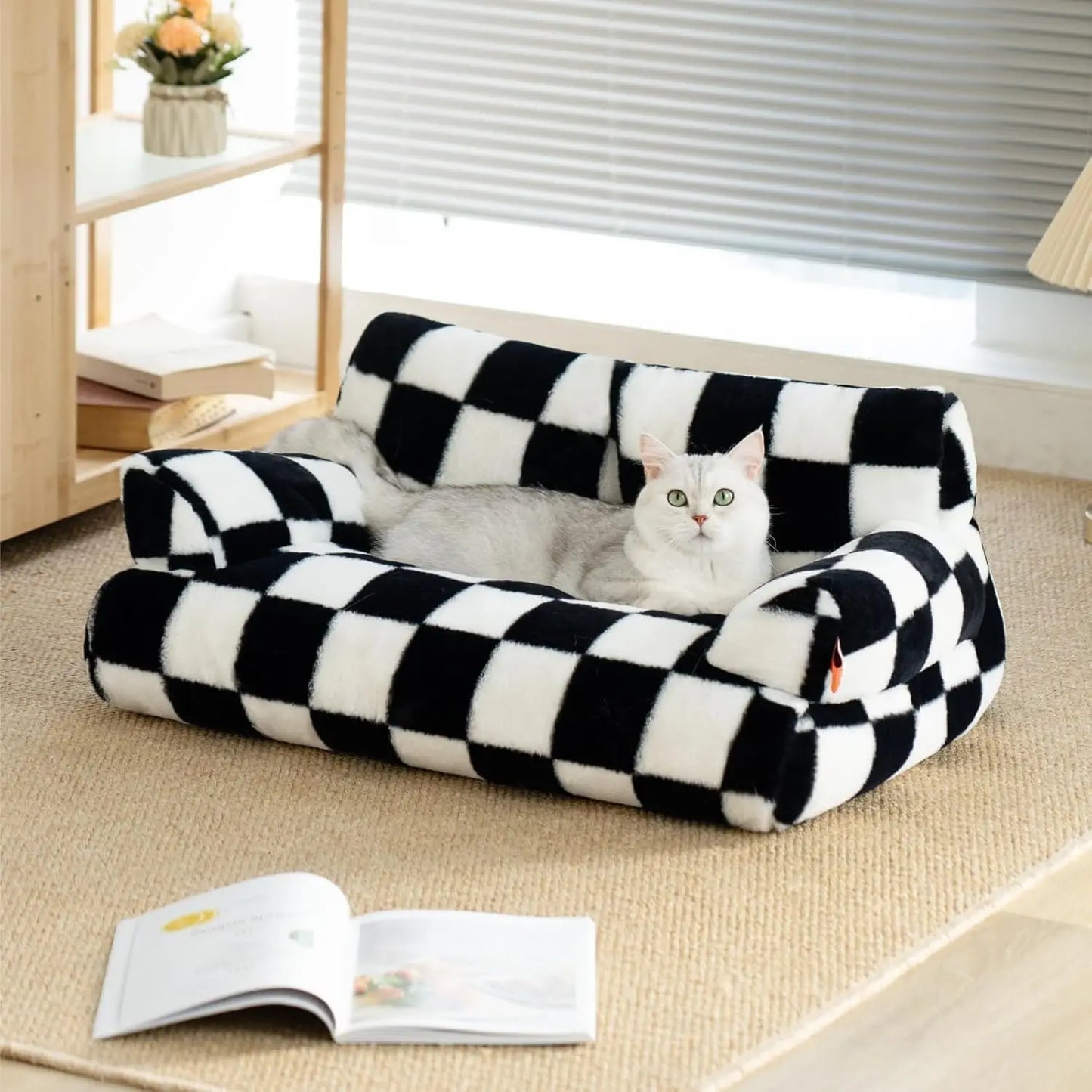Mewoofun Pet Couch Bed Washable Cat And Small Dog Bed