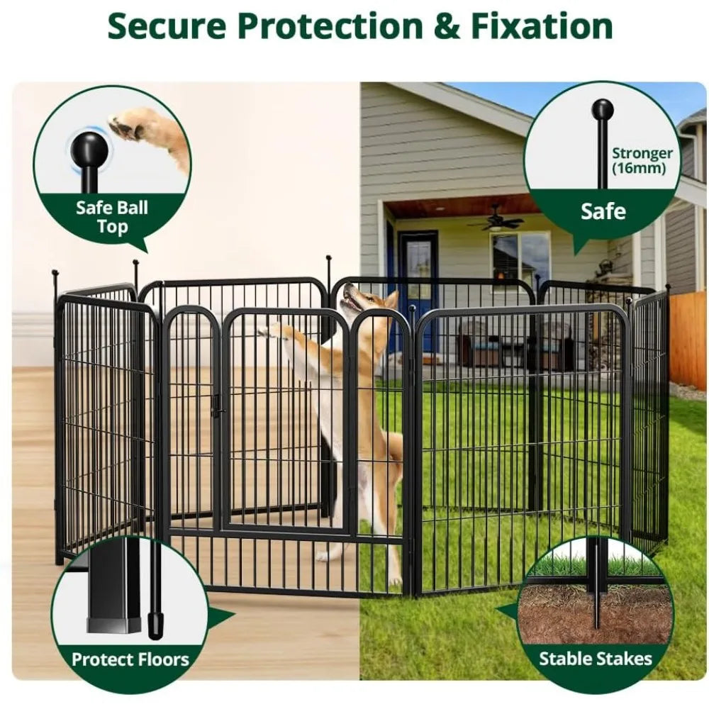 Giant Dog Fence Playpen 24”/32”/40” Indoor Outdoor for Small/Medium