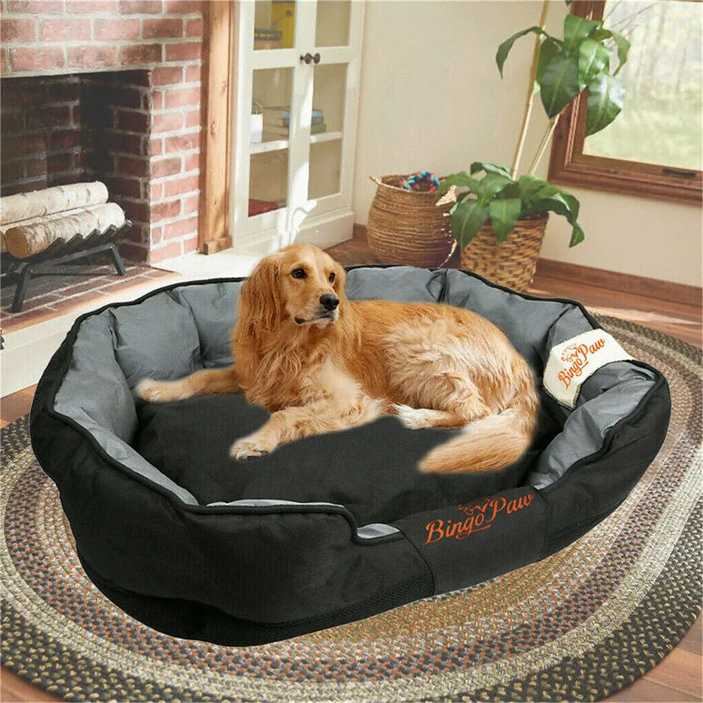 Waterproof Orthopedic Dog Bed With Removable Cover And Washable Pad