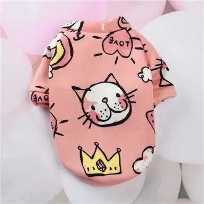 Cartoon Pet Hoodie Coat For Small Dogs And Cats Winter Wear