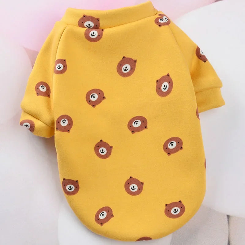 Cartoon Pet Hoodie Coat For Small Dogs And Cats Winter Wear