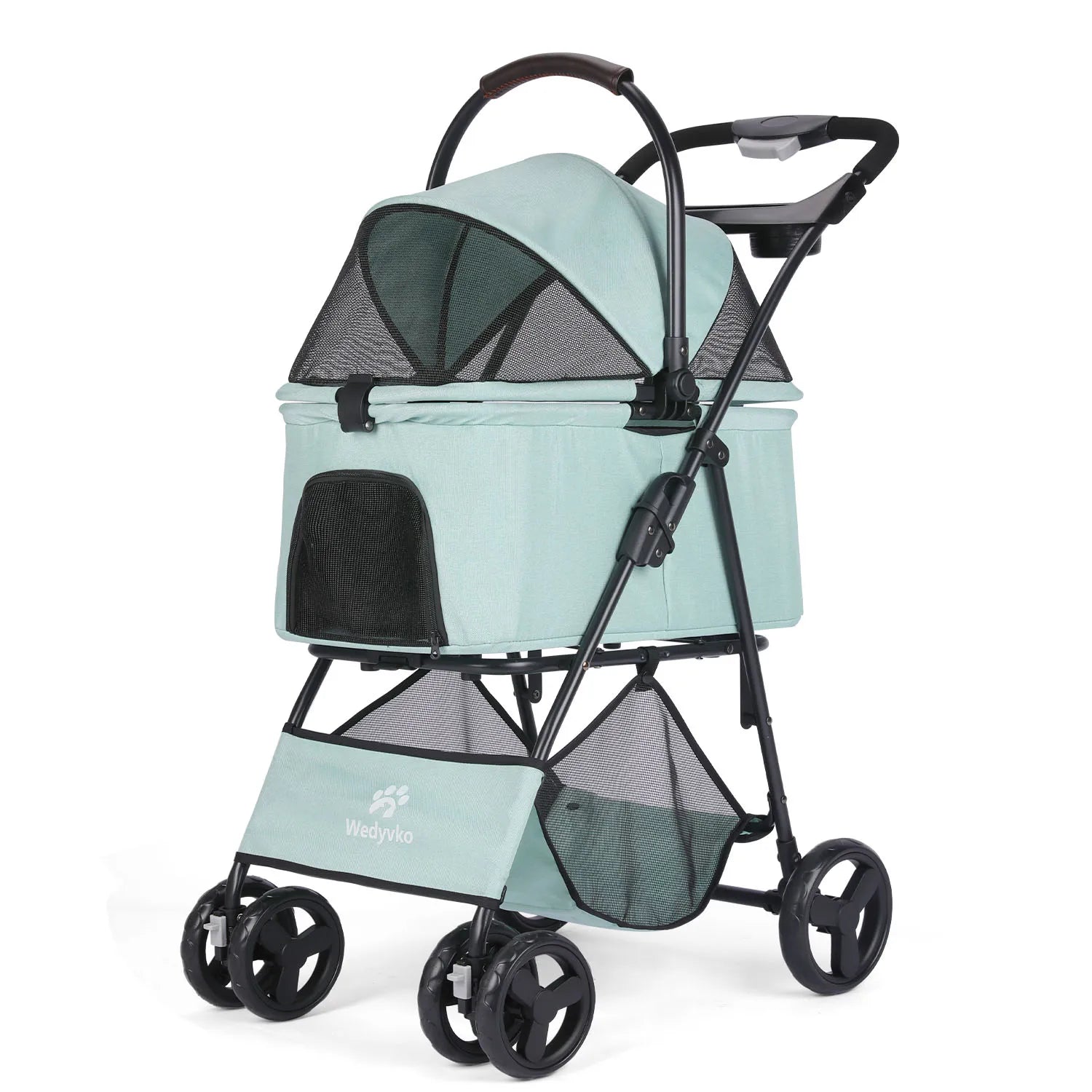 3 in 1 Pet Stroller with Removable Carrier, Folding Stroller 