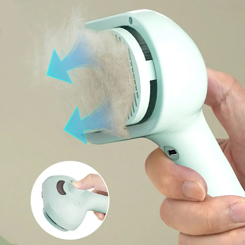 3 in 1 Cat Steam Brush Pet Spray Hair Removal Comb Cat Hair