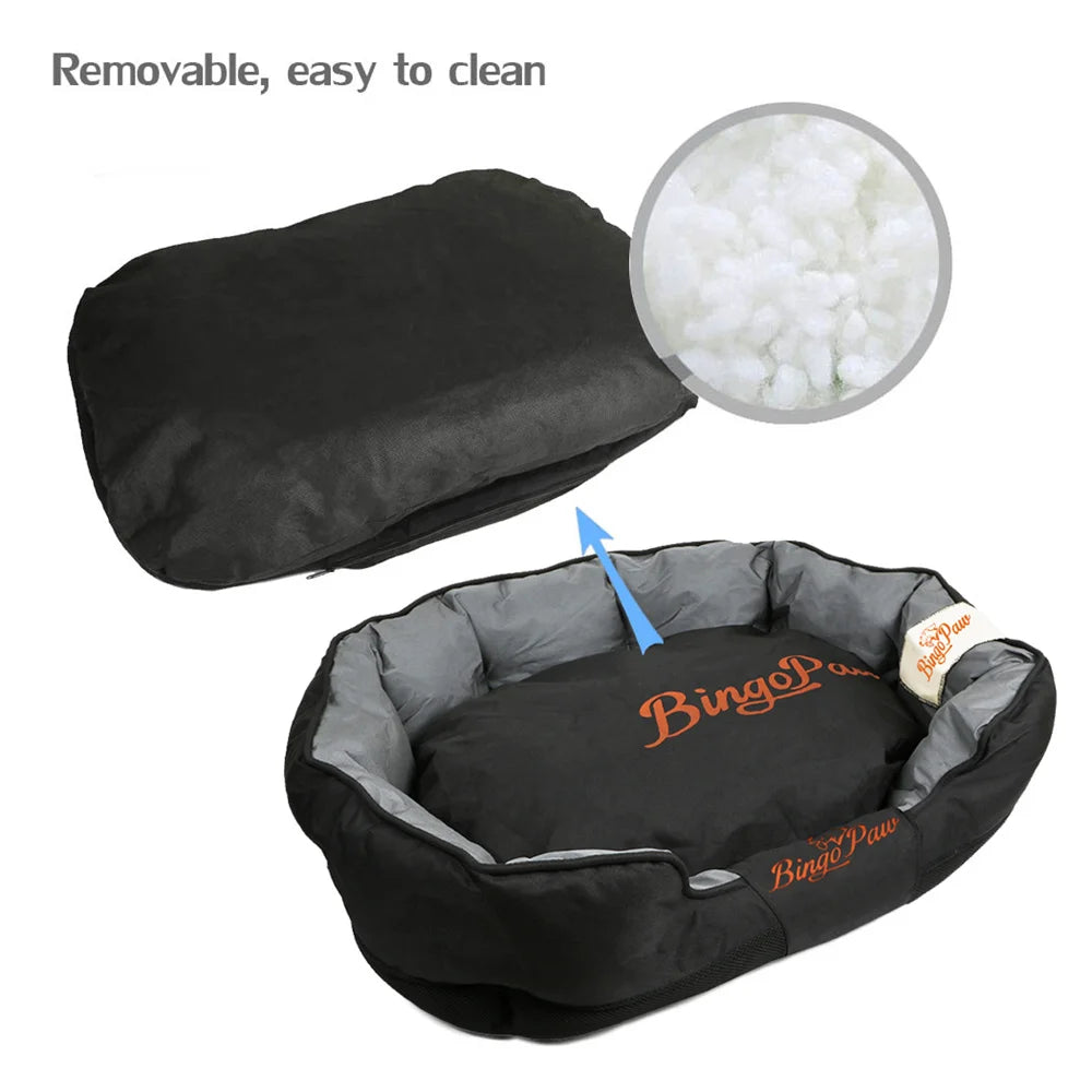 Waterproof Orthopedic Dog Bed With Removable Cover And Washable Pad