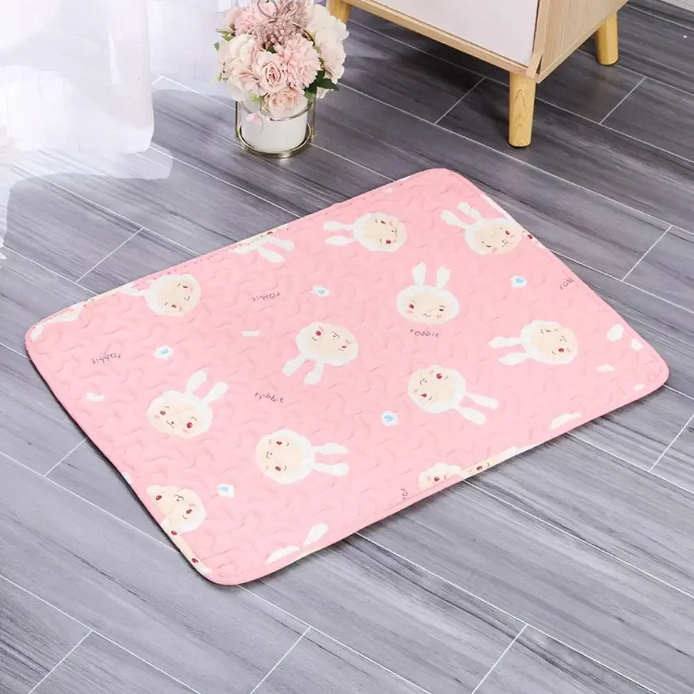 Cute Washable Dog Cooling Mat Breathable Summer Pad Dog Cat Sleeping Pad Pet Ice Pad Blanket Cat Blanket Sofa Pet