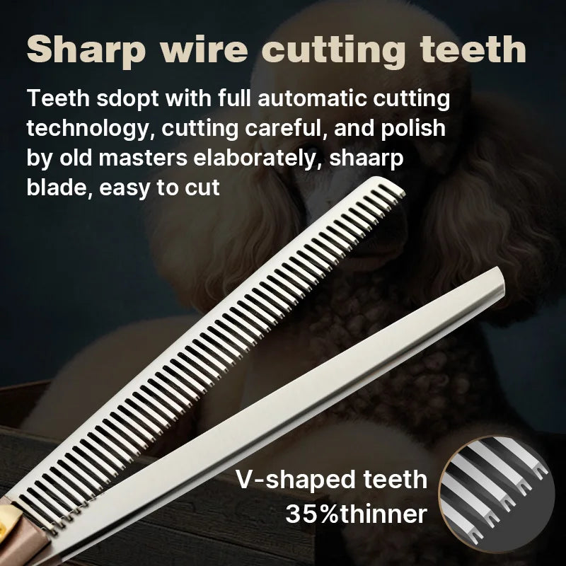 Fenice High-Grade JP440C Steel Pet Grooming Thinner Scissors