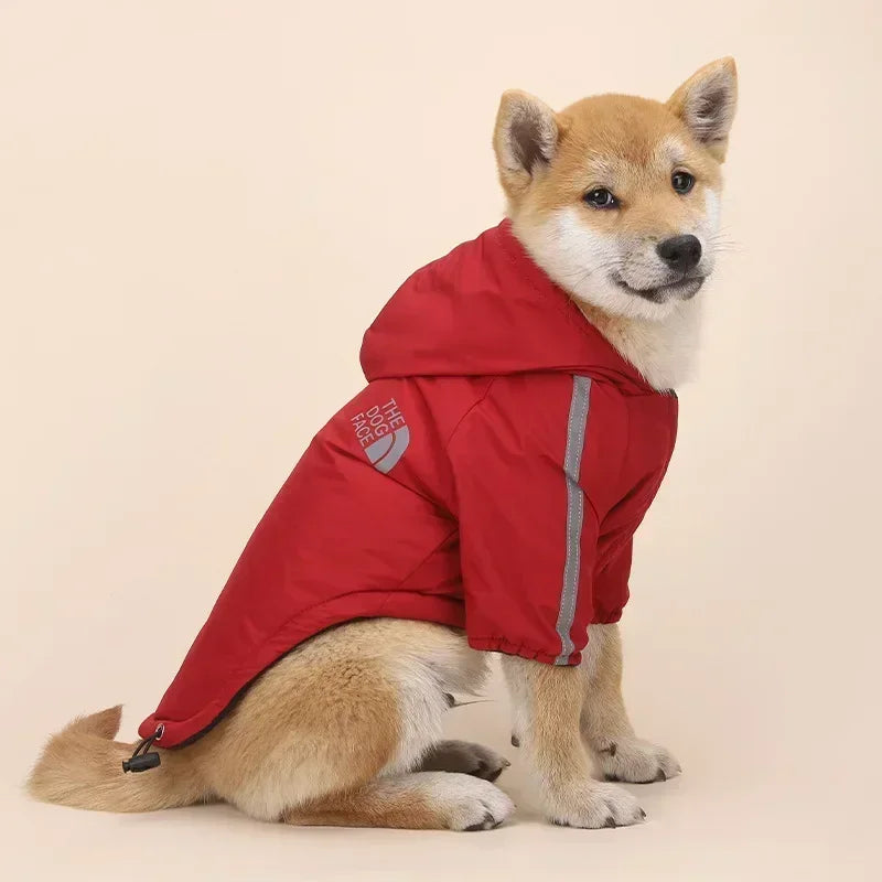 Reflective Waterproof Hooded Dog Coat For Winter Warmth
