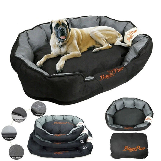 Waterproof Orthopedic Dog Bed With Removable Cover And Washable Pad