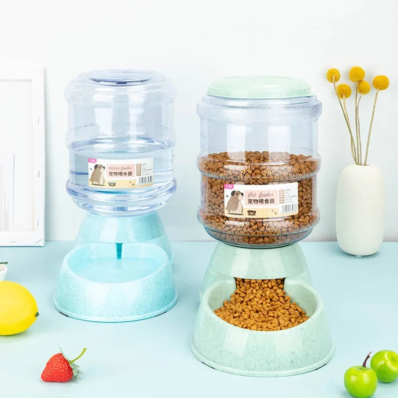 Automatic Pet Feeder Bowl And Water Dispenser Cats And Dogs