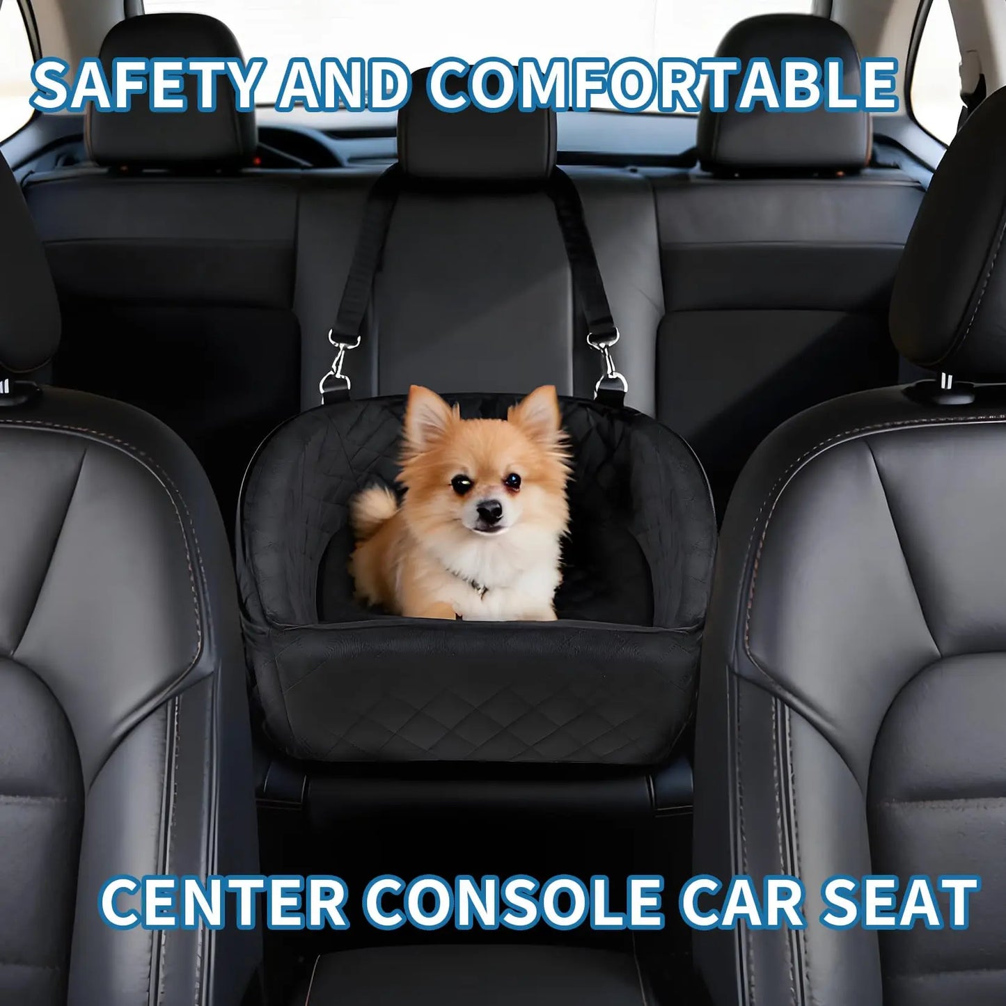 Dog Booster Car Seat, Detachable Washable Pet Dog Bed