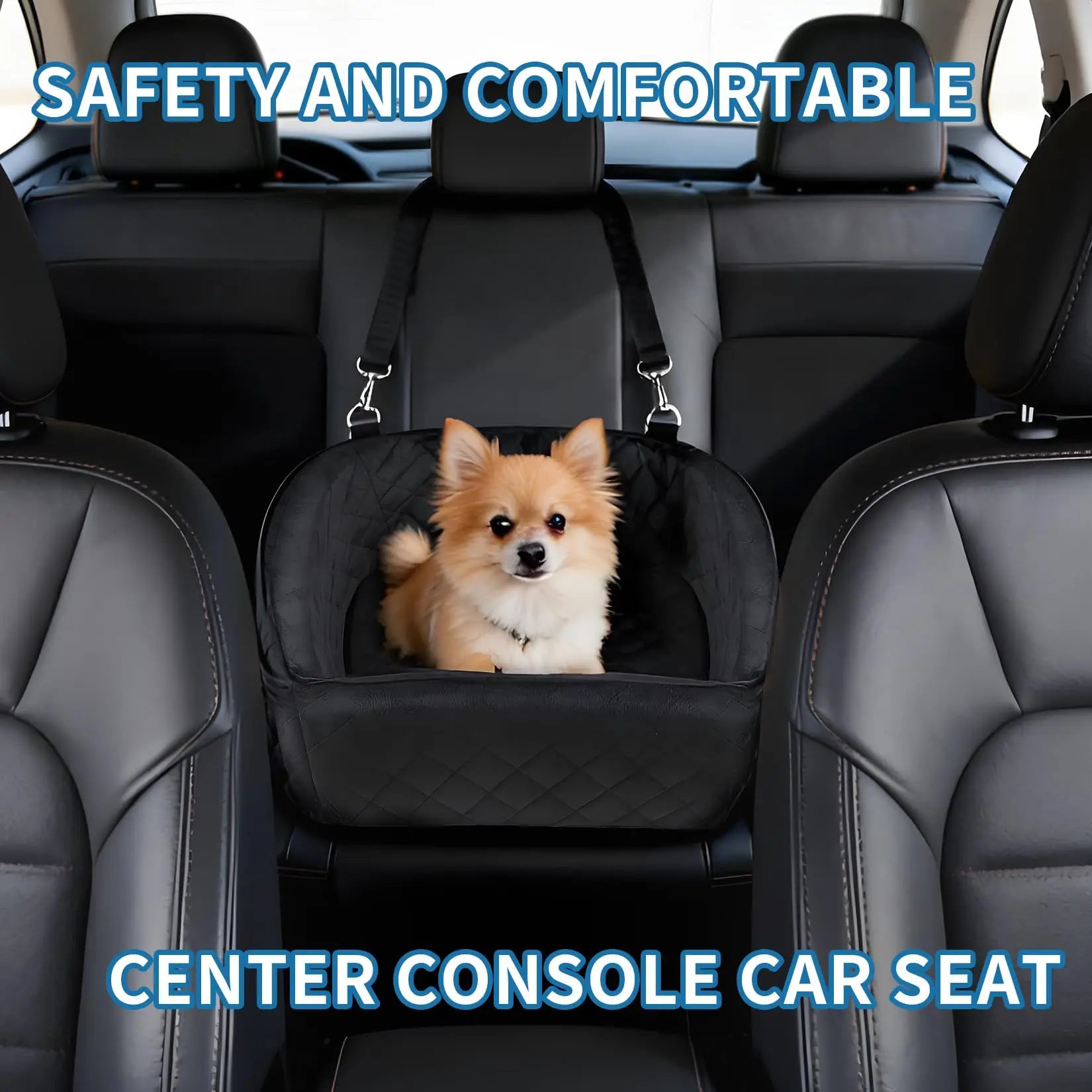 Dog Booster Car Seat, Detachable Washable Pet Dog Bed