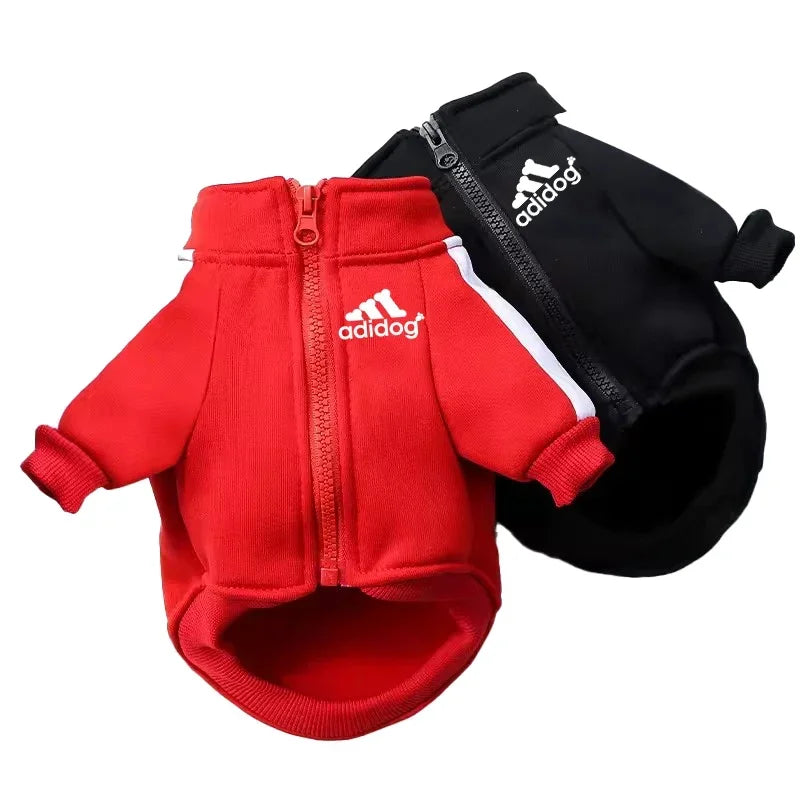 Baseball Style Dog Jacket for Winter Pets Adidog Sportswear
