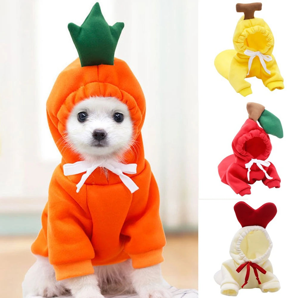Cozy Plush Dog Hoodie Coat For Small Breeds Autumn Wear
