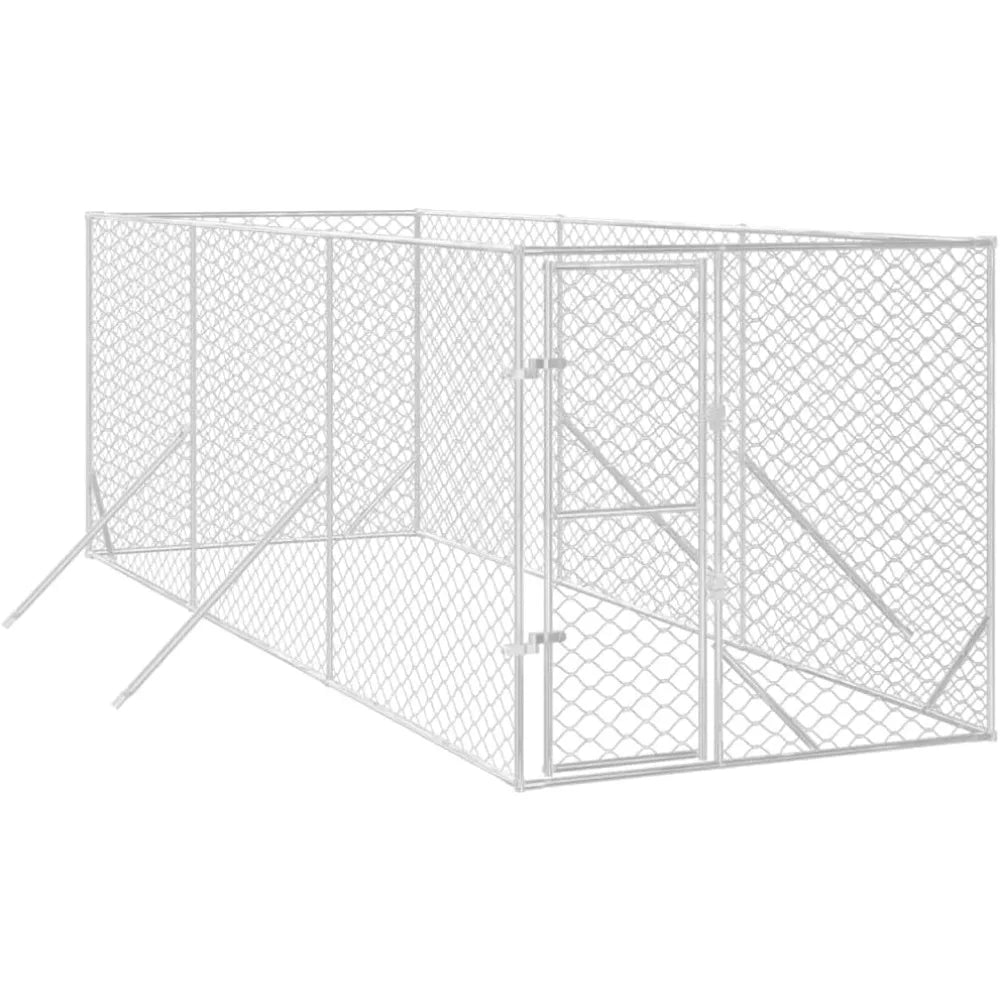 Weatherproof Outdoor Dog Kennel Cage Galvanized Steel