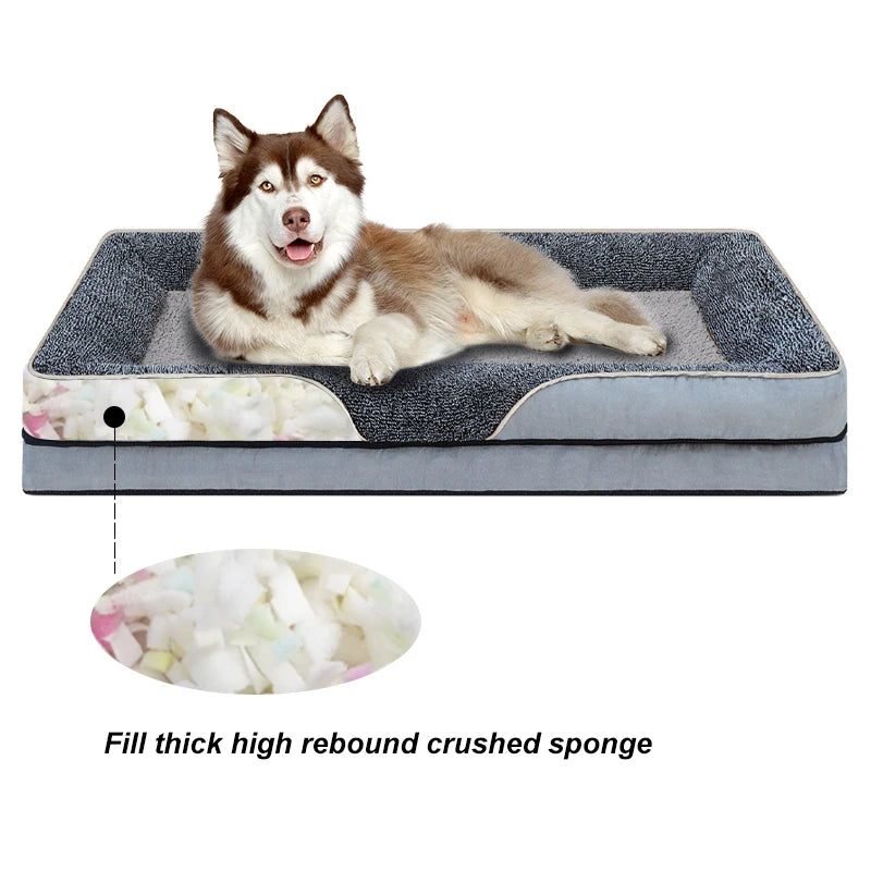 Removable Washable Dog Bed With Raised Edges All Seasons