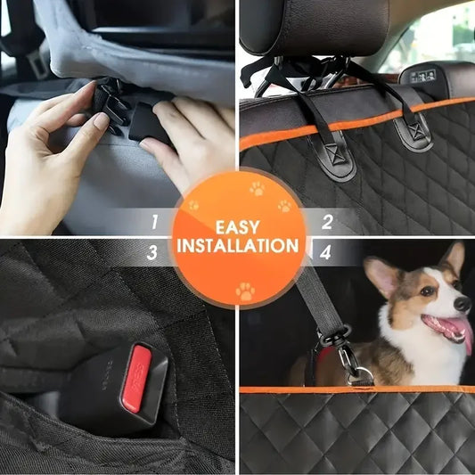Waterproof Dog Car Seat Cover Hammock Nonslip Durable