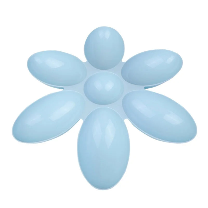 Pet Dog Petal Feeding Bowl Petal Shape 6 In 1 Feeding Container Cat Food And Water Storage Pet Accessories Supplies Dog Feeders