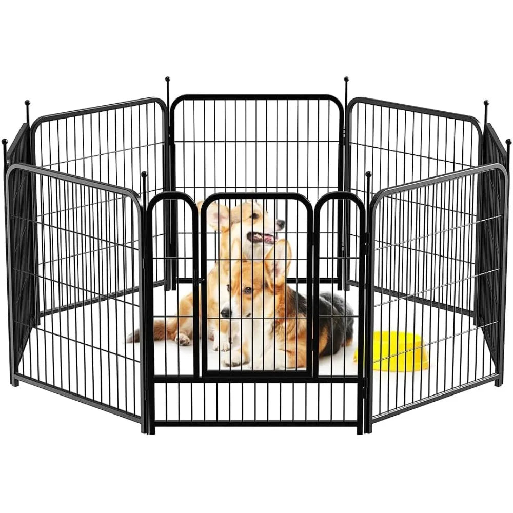 Giant Dog Fence Playpen 24”/32”/40” Indoor Outdoor for Small/Medium