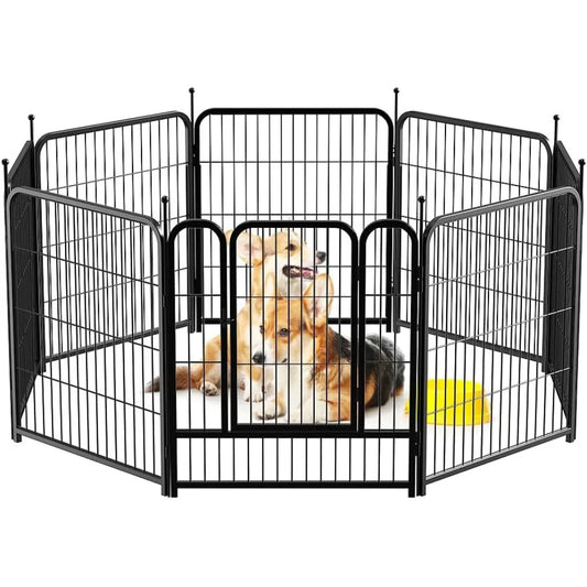 Giant Dog Fence Playpen 24”/32”/40” Indoor Outdoor for Small/Medium
