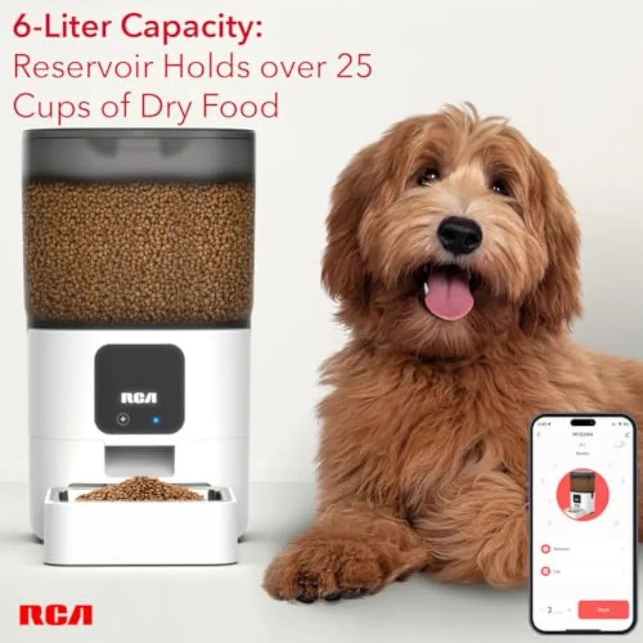 Smart Pet Feeder With WiFi App Control For Remote Feeding