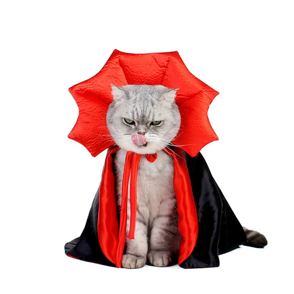 Pet Halloween Cape Cosplay Comfortable Exquisite Decoration for Dog And Cat Halloween Costume Festival Dress Up