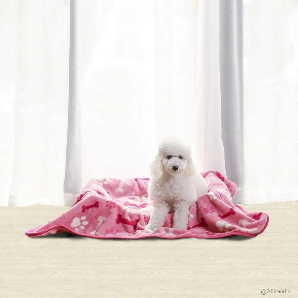 Luxurious Microplush Dog Blanket For Pets Ultra Soft Fleece