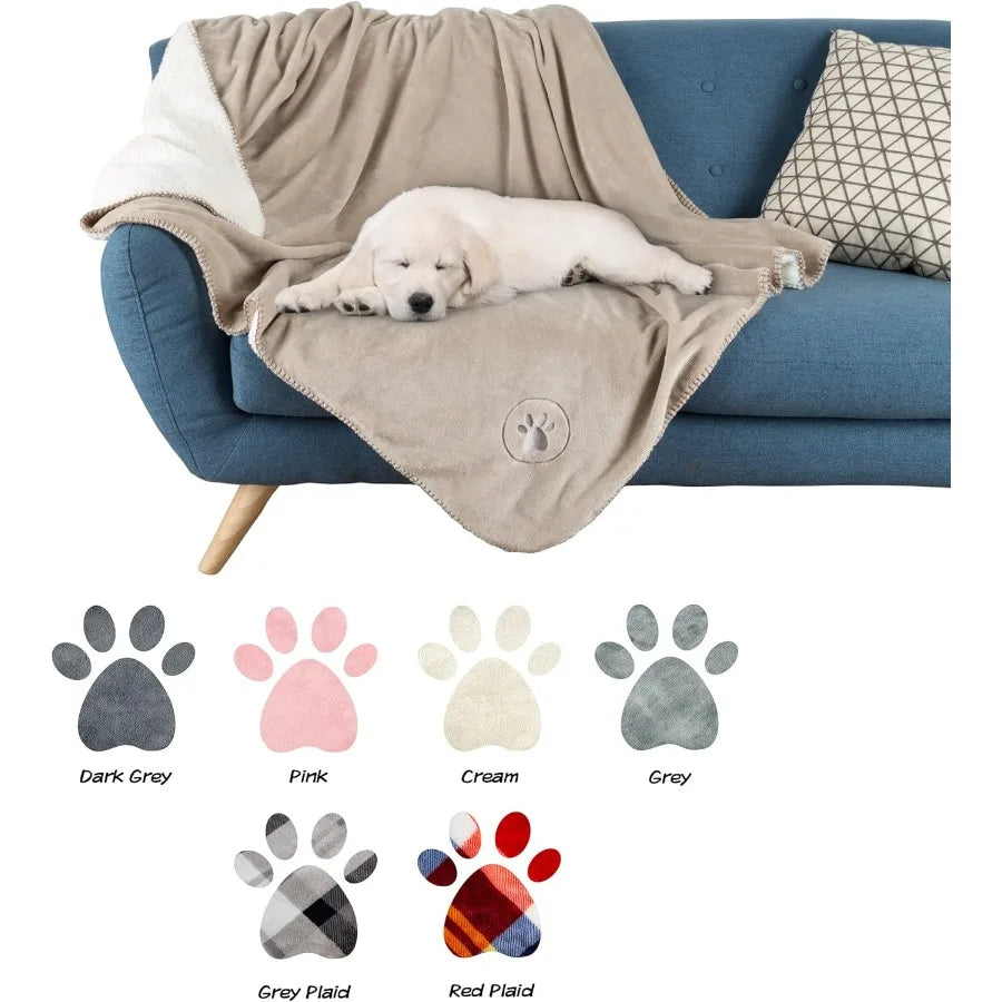 Waterproof Blanket for Dogs and Cats Reversible 50x60 Throw for Couch Bed Car Protection Against Spills Stains and Pet Fur Idea