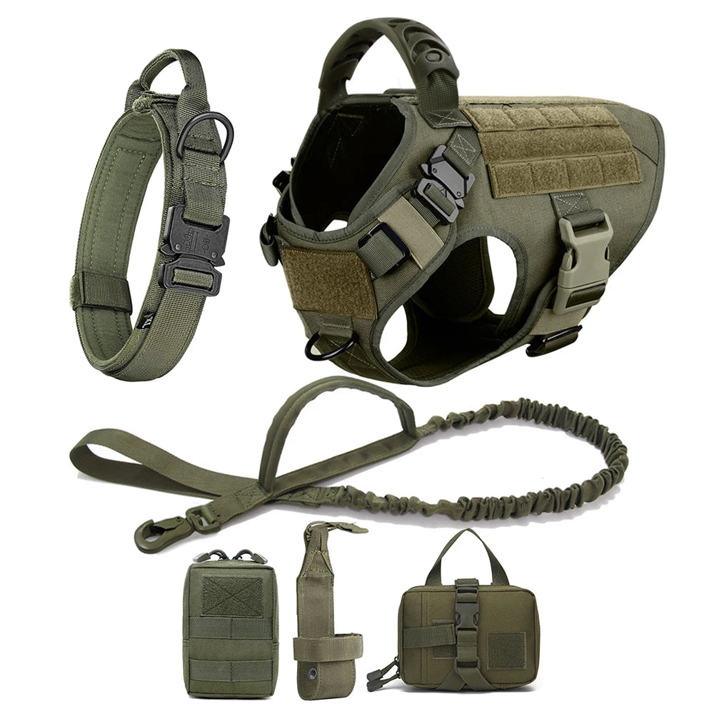 Large Dog Harness And Leash Set Pet German Shepherd Malinois  