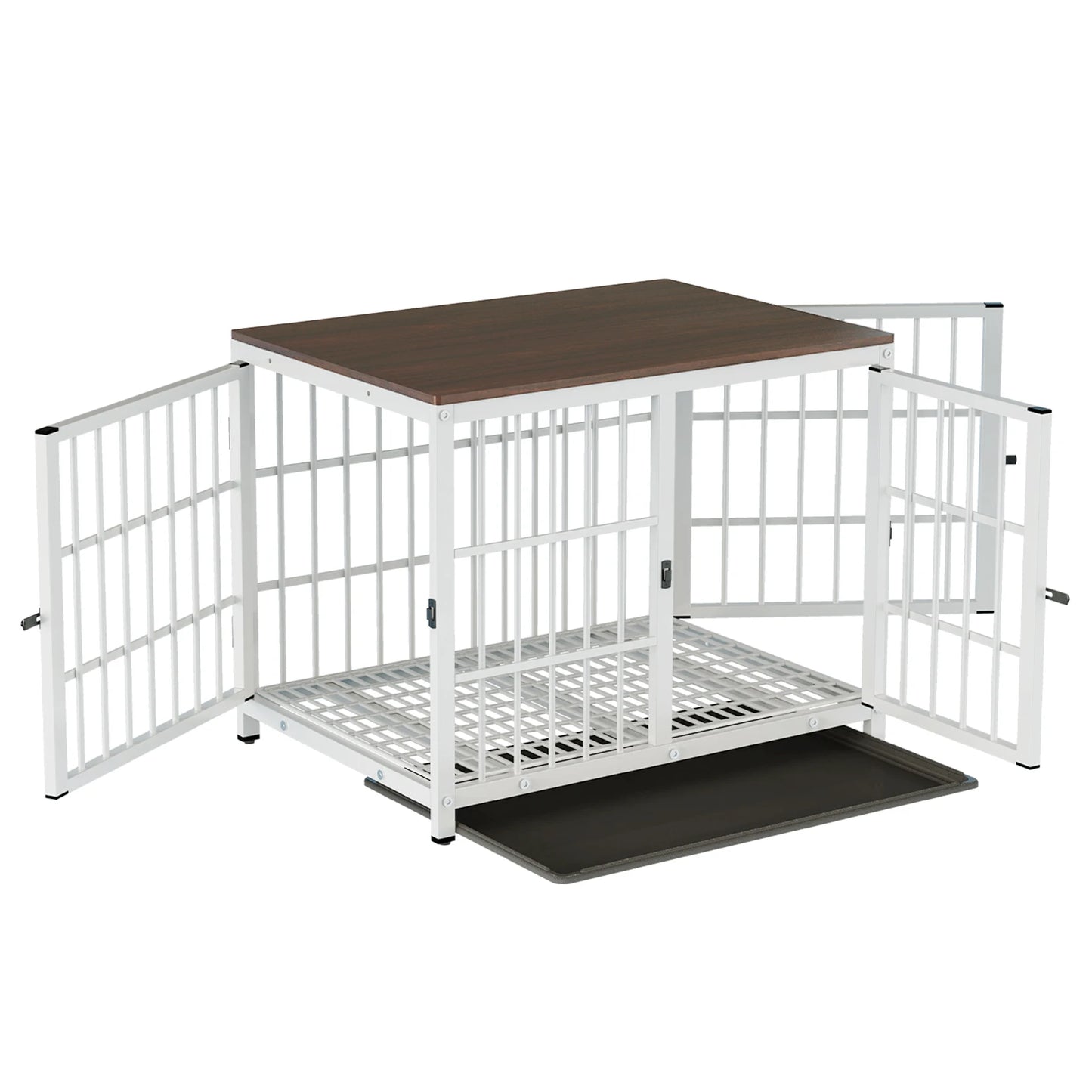 Furniture Style Dog Crate End Table With Three Doors