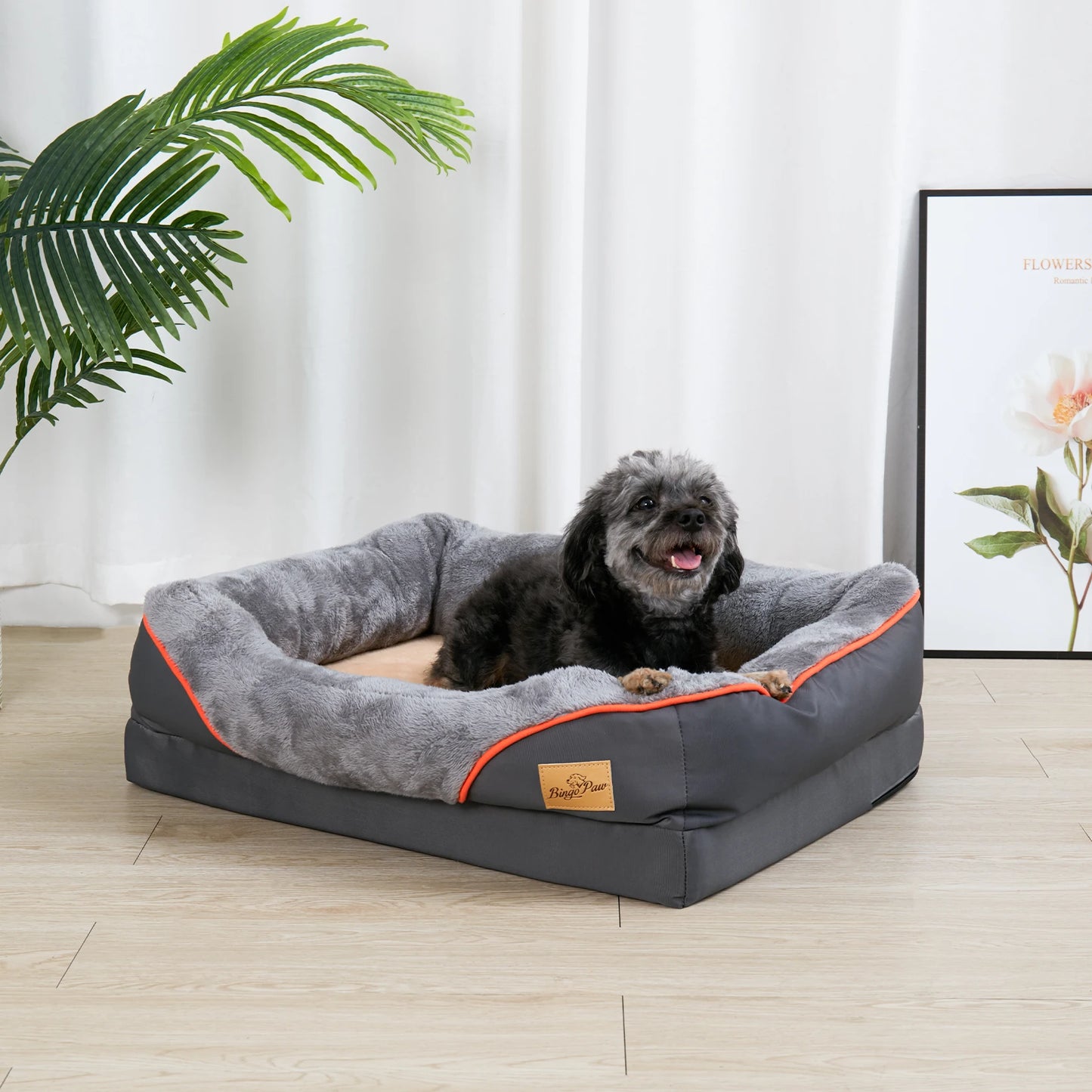 Super Soft Orthopedic Foam Dog Bed With Removable Cover