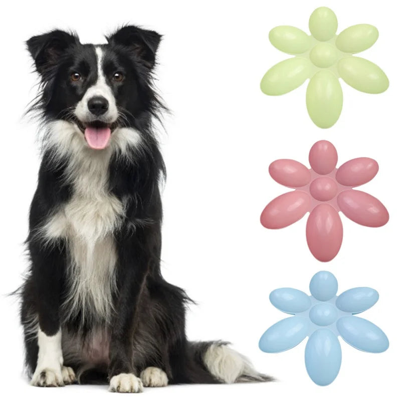 Pet Dog Petal Feeding Bowl Petal Shape 6 In 1 Feeding Container Cat Food And Water Storage Pet Accessories Supplies Dog Feeders