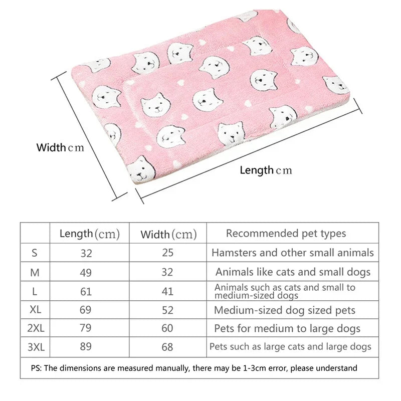 Breathable Thick Cat Mat and Dog Cushion for Cozy Winter