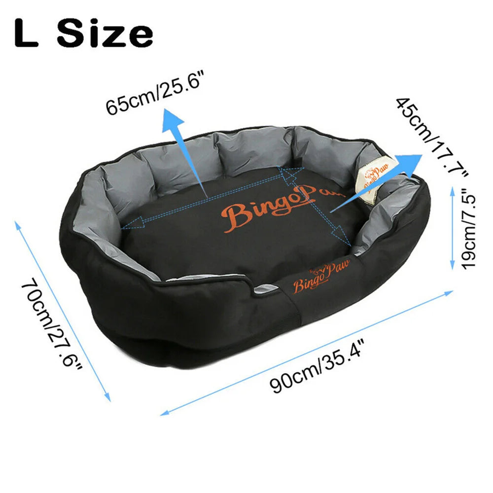 Waterproof Orthopedic Dog Bed With Removable Cover And Washable Pad