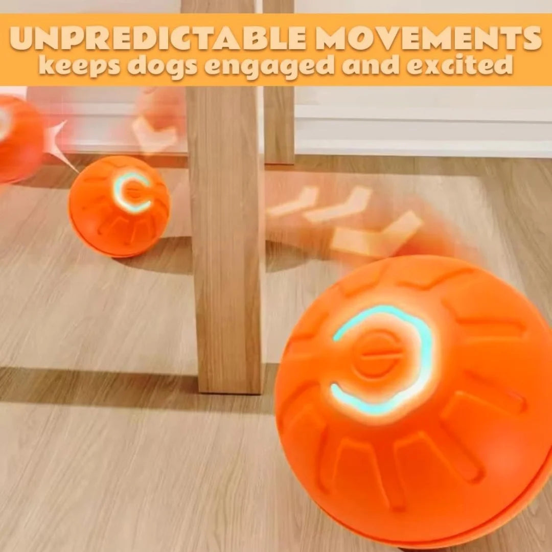 Smart Bouncing Pet Ball Toy With Random Motion For Pets