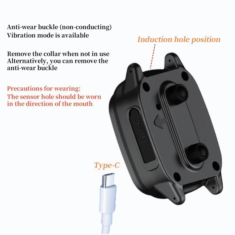 Rechargeable Waterproof Bark Collar With Vibration Training For Dogs
