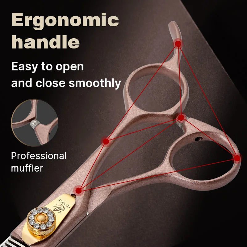 Fenice High-Grade JP440C Steel Pet Grooming Thinner Scissors