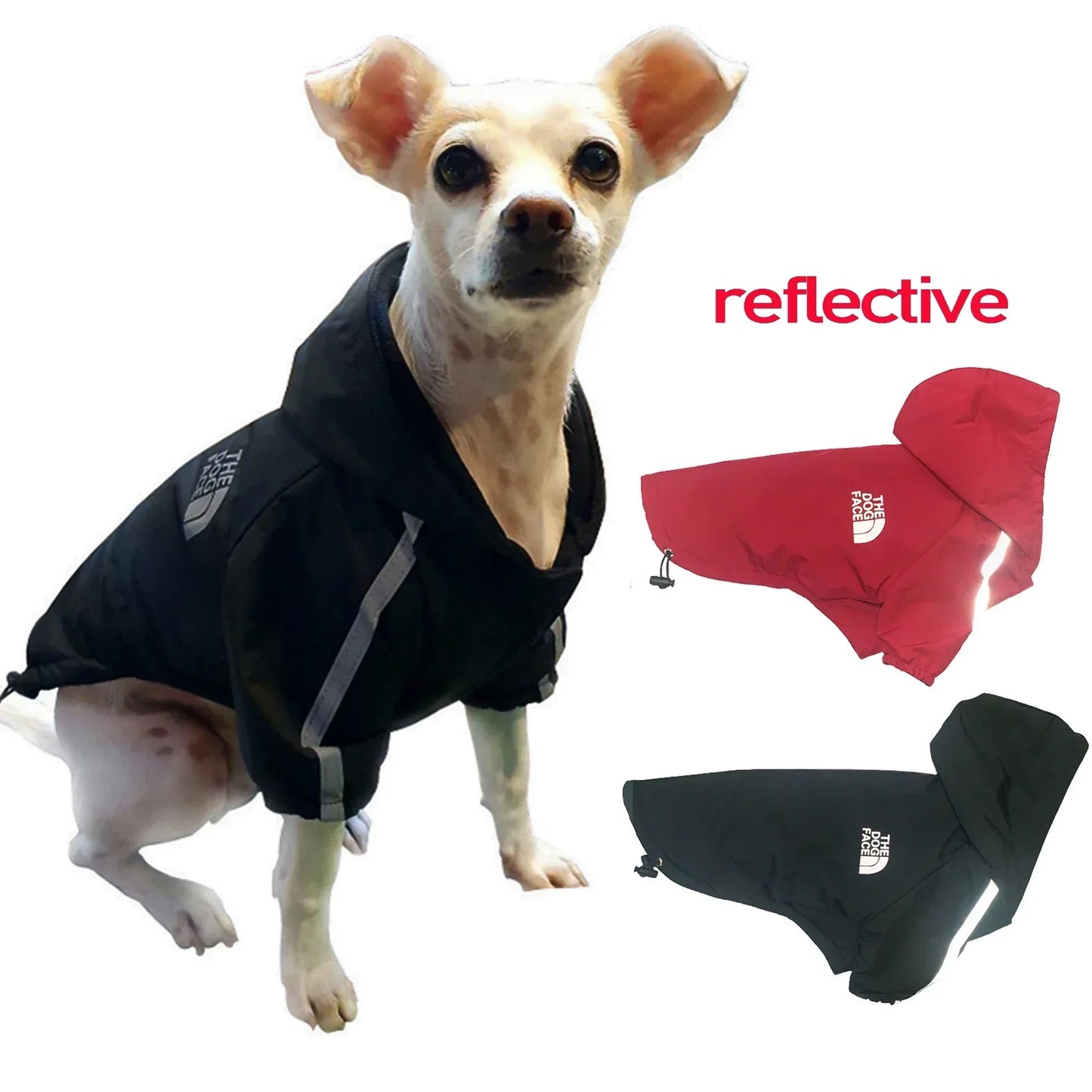 Reflective Waterproof Hooded Dog Coat For Winter Warmth