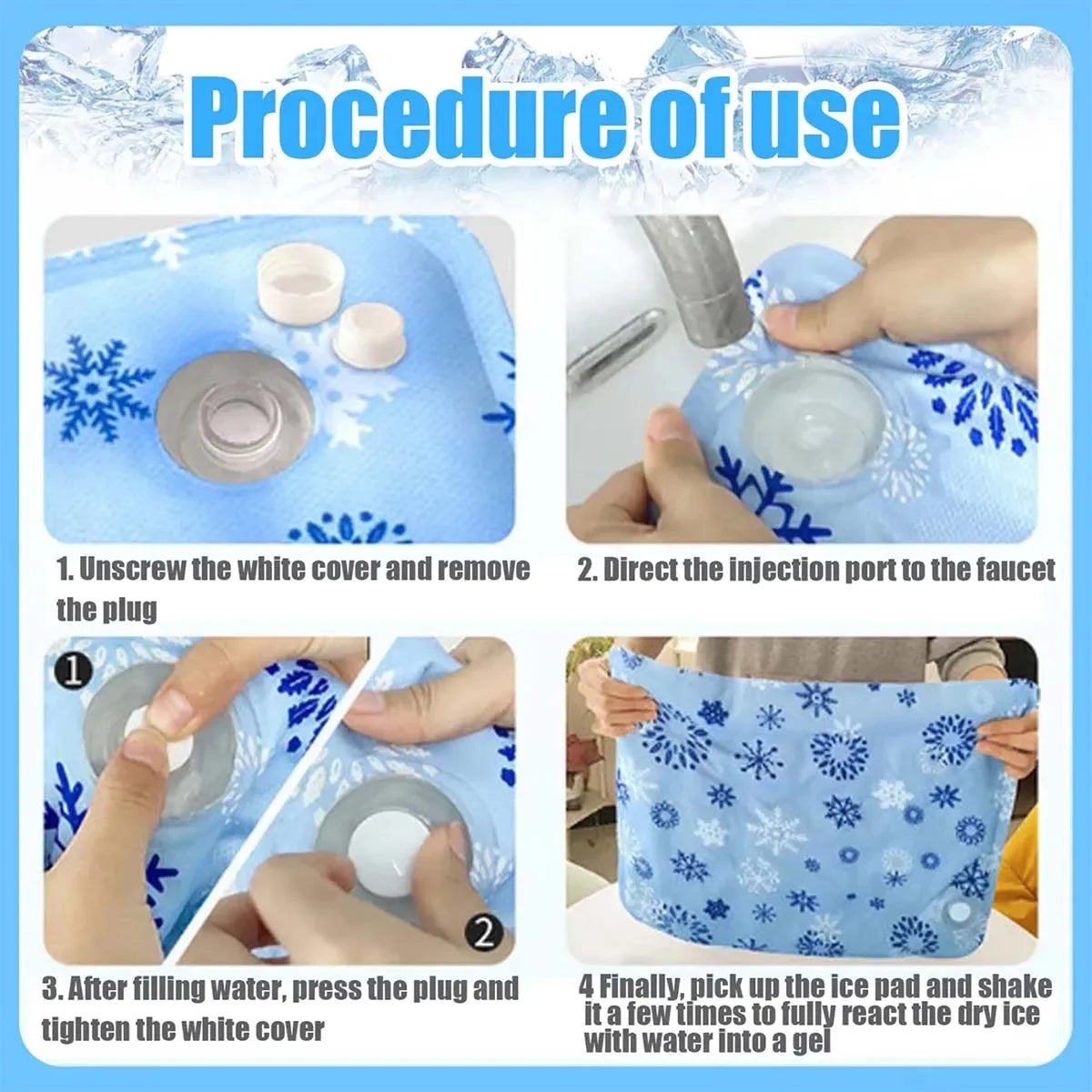 Pet Cooling Mat Dry Ice Pet Cool Pad Water Injection Cooling Dog Beds Keep Your Pet Cool Waterproof Wear Resistant For Dogs&Cats