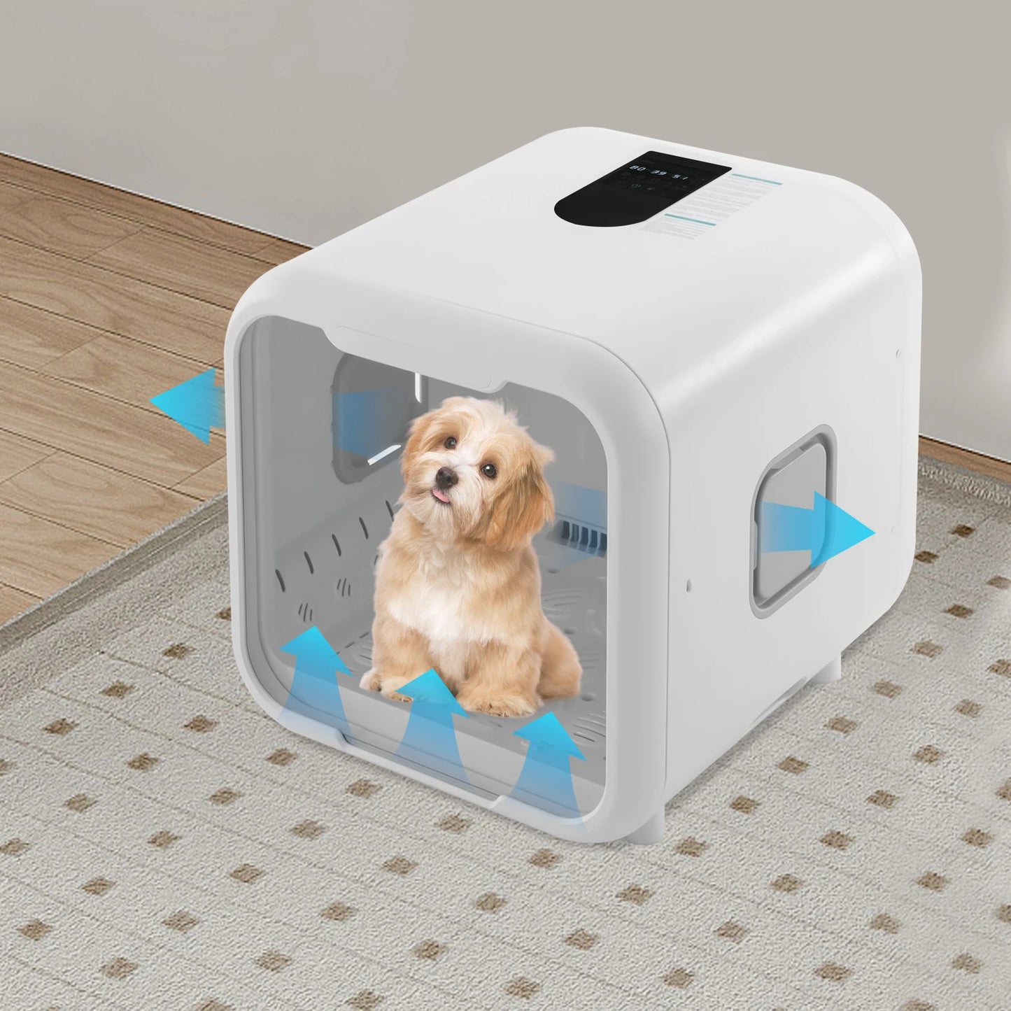 800W Pet Dryer Box Pet Grooming Hair Dryer Pet Force Dryer 