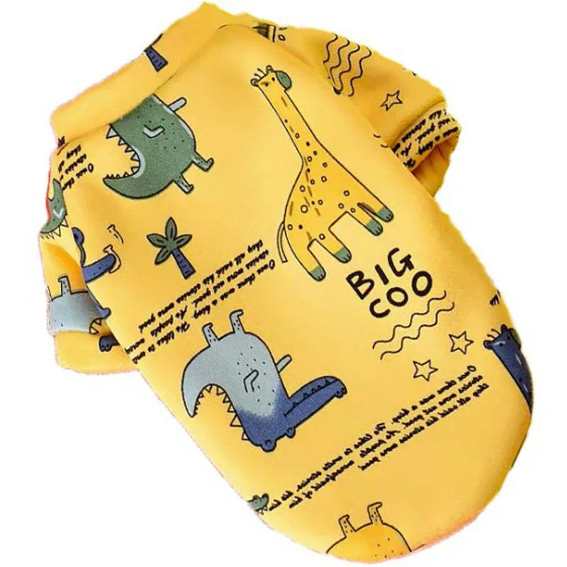 Cartoon Pet Hoodie Coat For Small Dogs And Cats Winter Wear