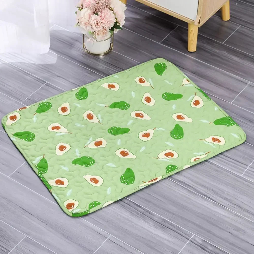 Cute Washable Dog Cooling Mat Breathable Summer Pad Dog Cat Sleeping Pad Pet Ice Pad Blanket Cat Blanket Sofa Pet