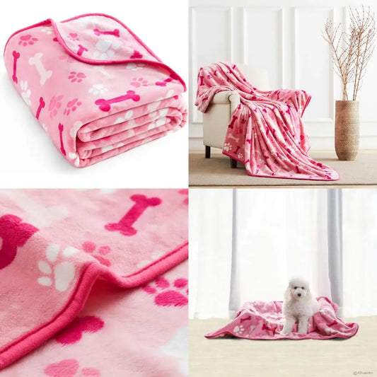 Luxurious Microplush Dog Blanket For Pets Ultra Soft Fleece