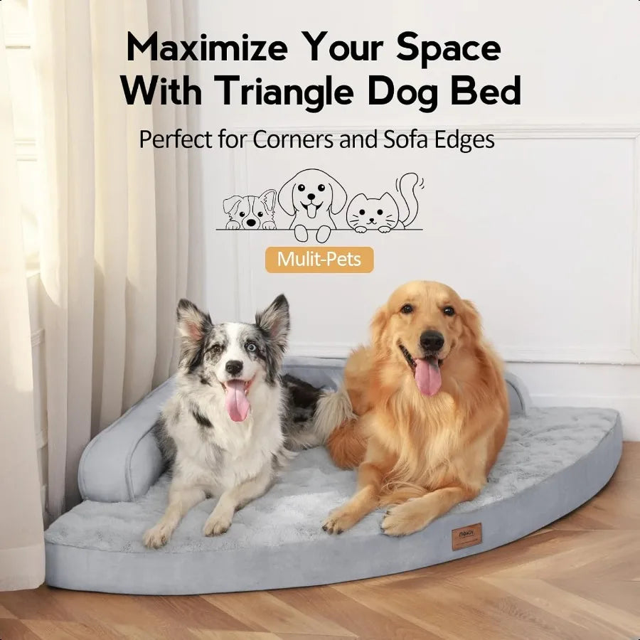 Orthopedic Egg Crate Memory Foam Dog Bed With Waterproof Cover
