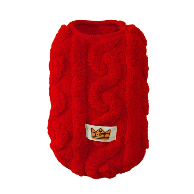Luxurious Fleece Pet Dog Jacket For Cats And Dogs Warm
