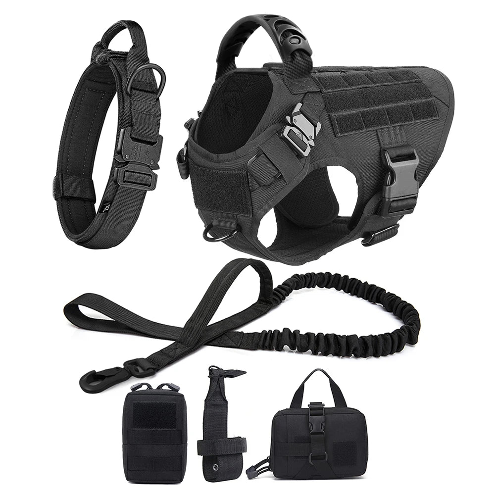 Large Dog Harness And Leash Set Pet German Shepherd Malinois