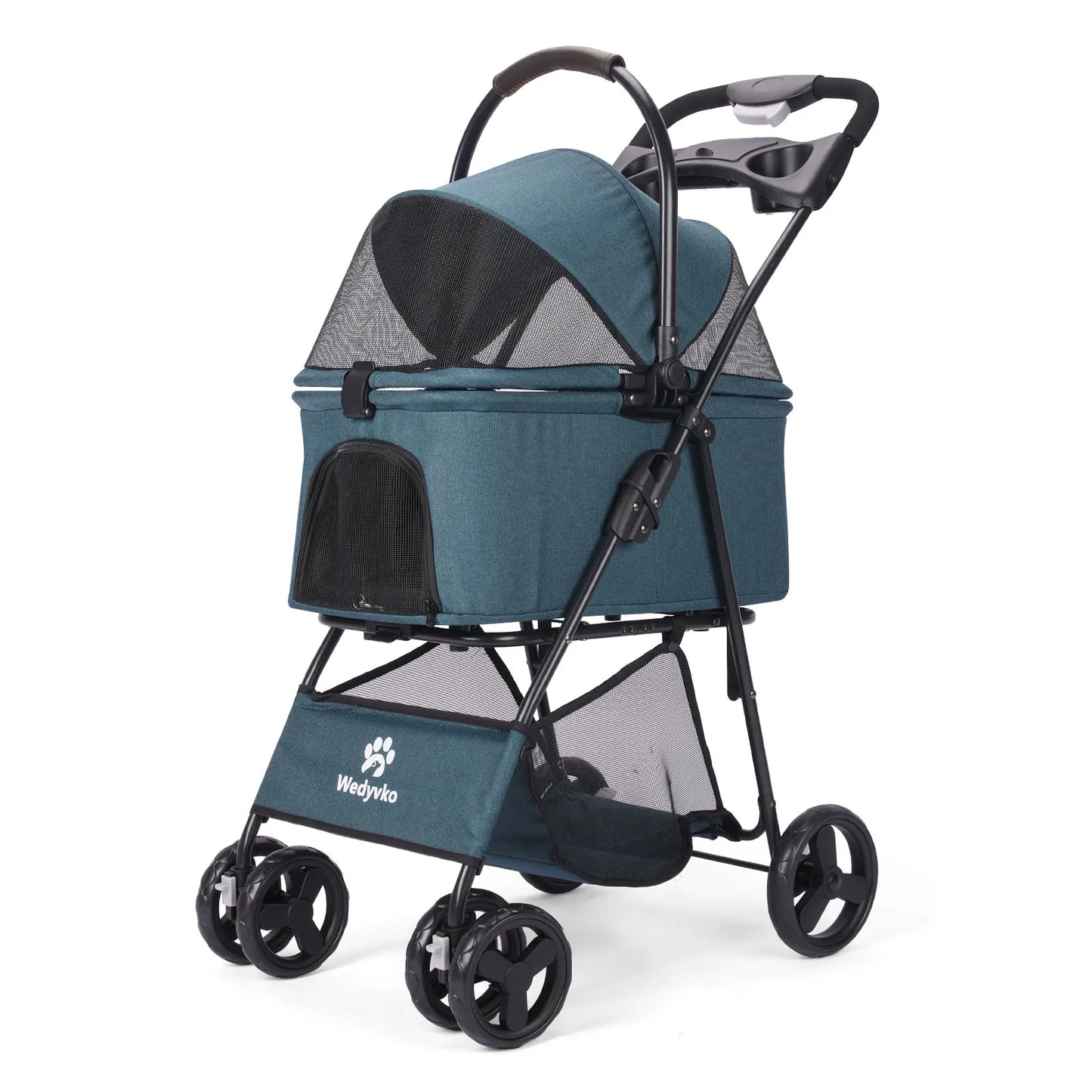 3 in 1 Pet Stroller with Removable Carrier, Folding Stroller 