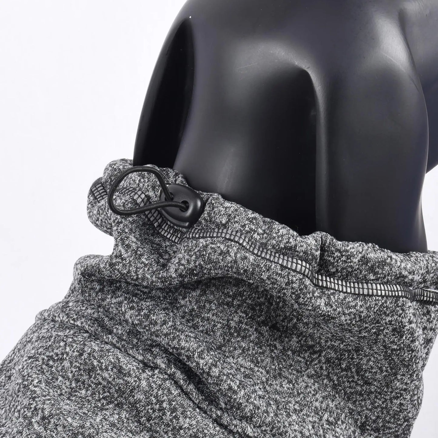 XL Water-Resistant Softshell Dog for  /Fall - High Neck Outdoor Sports Coat, Cold Weather Pet Apparel (Deep Gray)