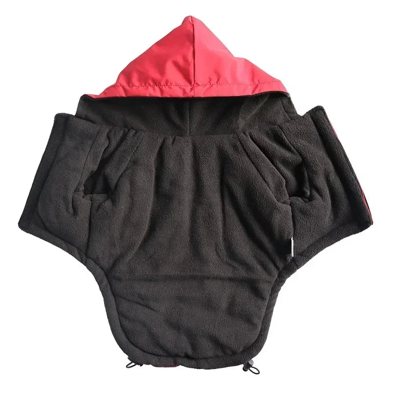 Reflective Waterproof Hooded Dog Coat For Winter Warmth