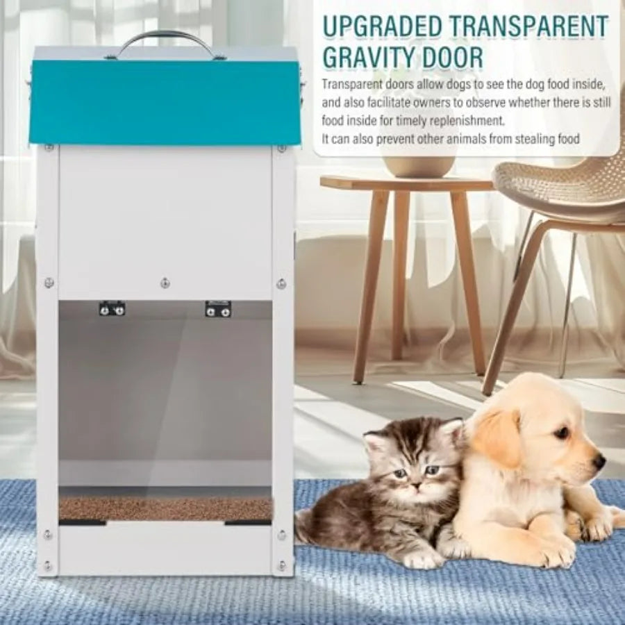Automatic Pet Feeder Gravity Dispenser For Dogs And Cats