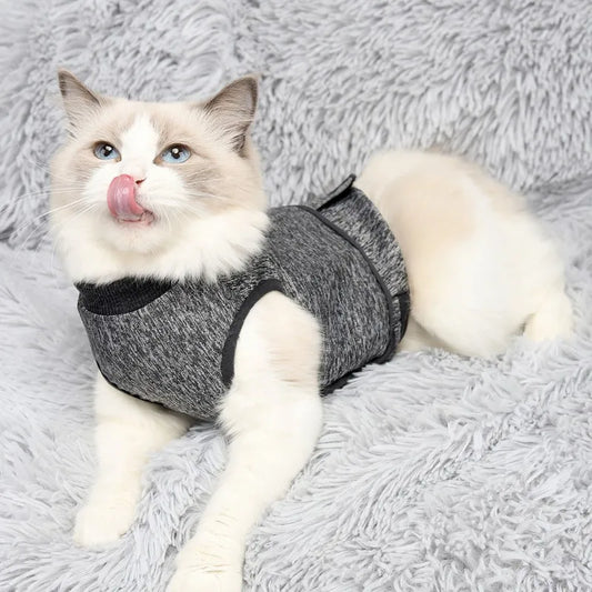 Pet Cat Vest Clothes Dog Puppy Post Operative Rehabilitation Clothing Pet Recovery Suit Stress Relief Clothing Coat